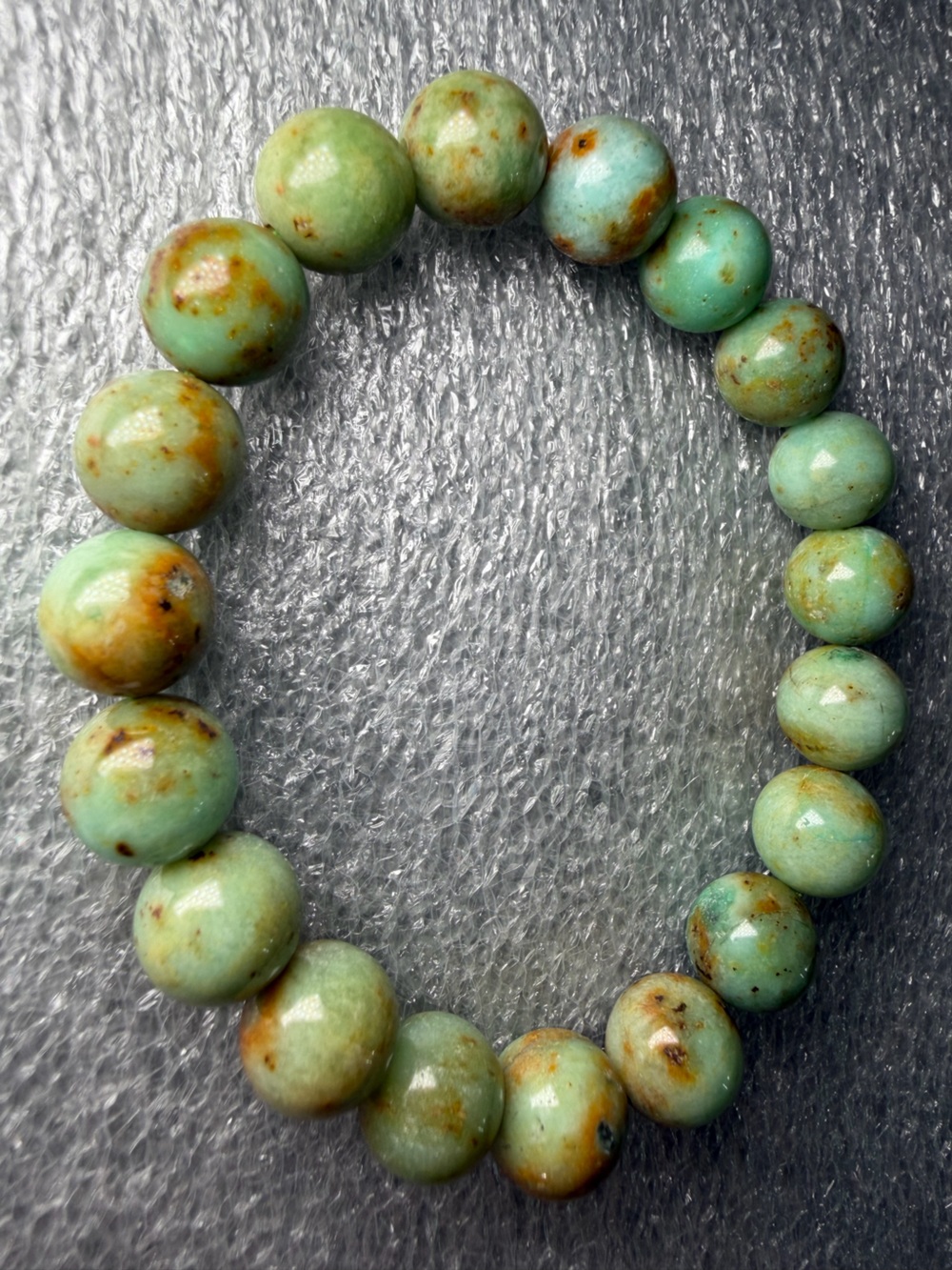 Beautiful 10MM Chrysoprase Natural Crystal Bracelet